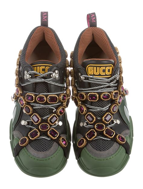 gucci flashtrek sneakers on feet|Gucci flashtrek sneakers price.